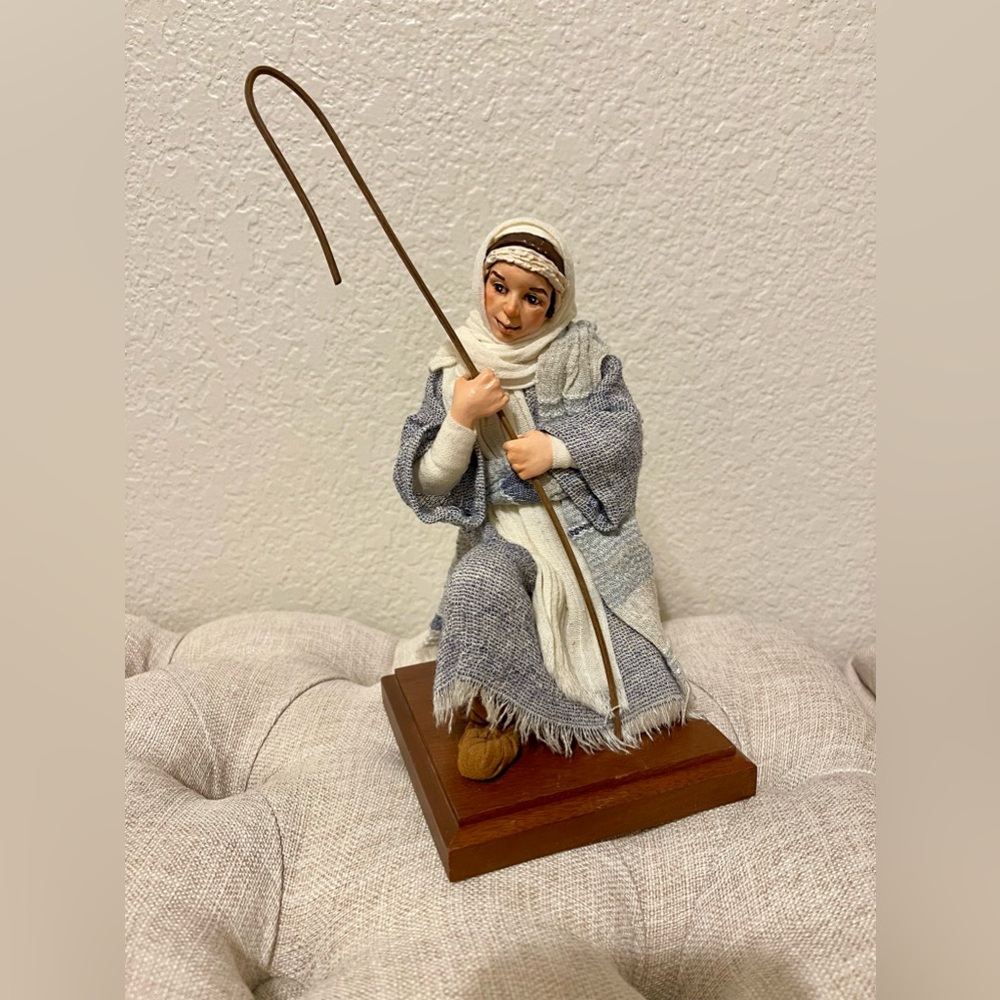Simpich Character Doll Nativity Shepherd Boy with Hook